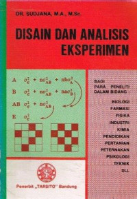Image of Disain dan analisis eksperimen